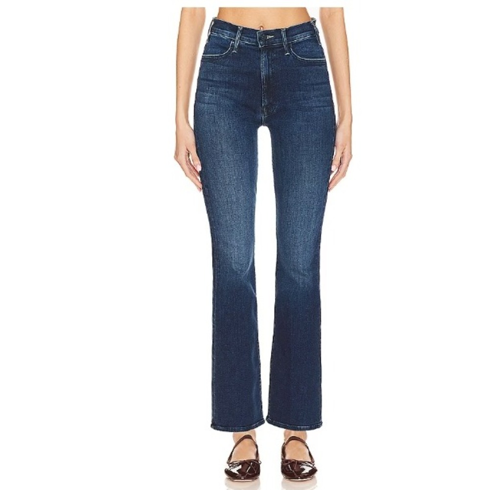 Mother the Hustler High Rise Ankle Flare Jeans in Heirloom Size 24